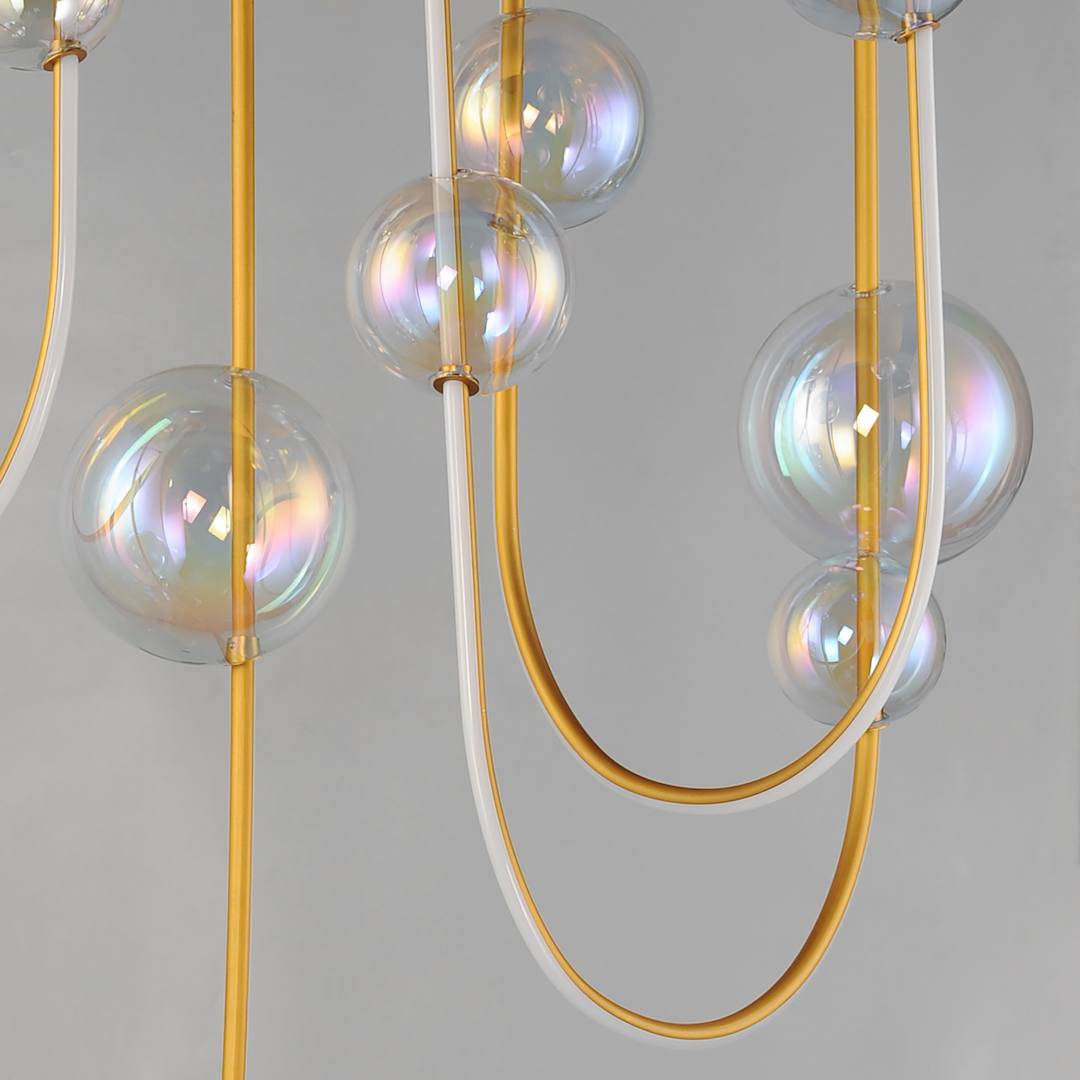 Dreamer 36" Wide LED Abstract Linear Pendant