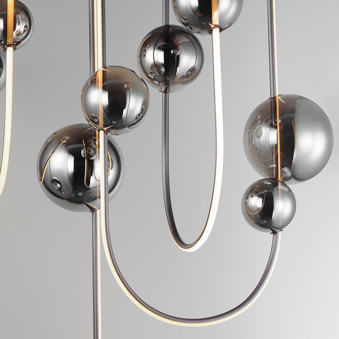 Dreamer 36" Wide LED Abstract Linear Pendant