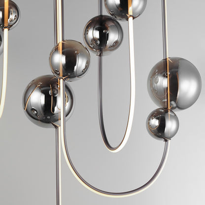 Dreamer 36" Wide LED Abstract Linear Pendant