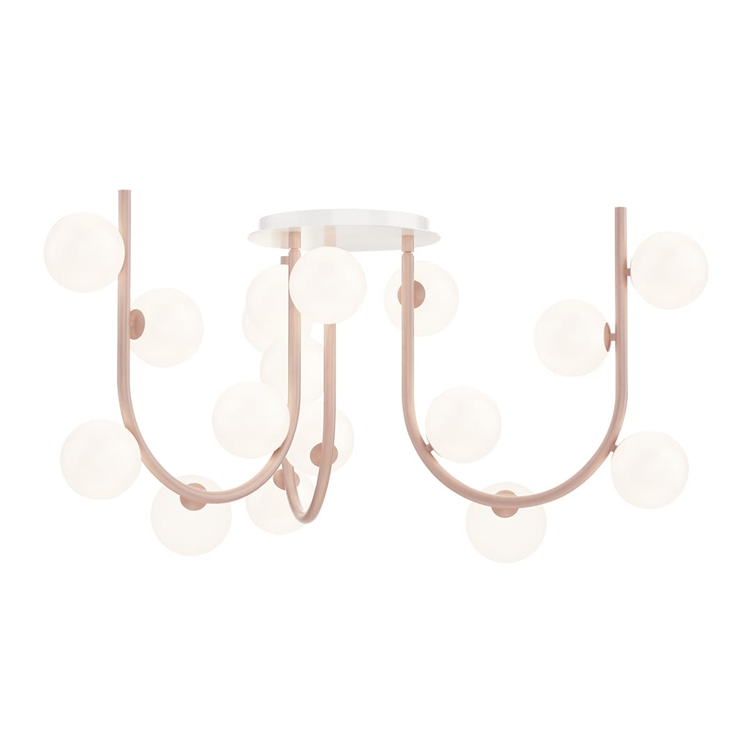 Contour MTO 18 Light 69" Wide LED Abstract Multi Light Pendant