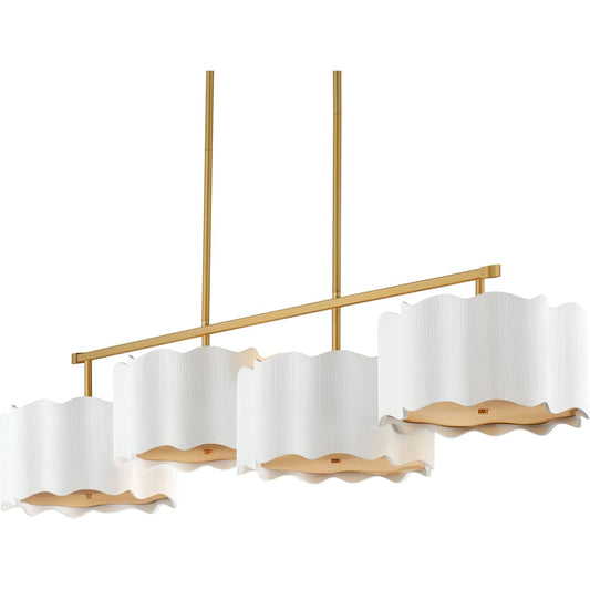 Curtain Call 12 Light 13" Wide LED Linear Pendant