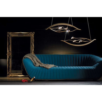 Courb茅 45-5/16" Wide Integrated LED Linear Chandelier