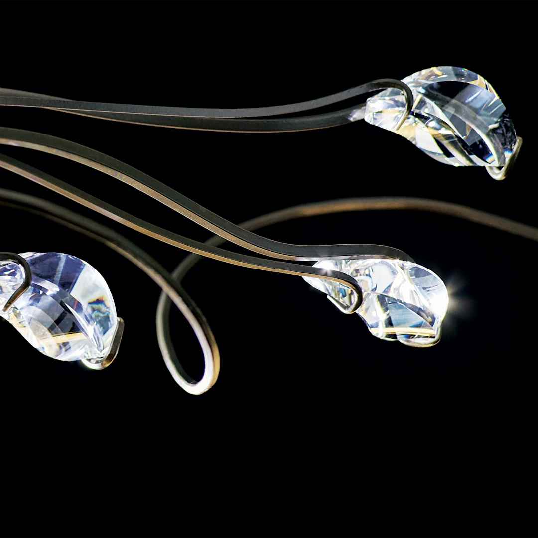 Courb茅 45-5/16" Wide Integrated LED Linear Chandelier