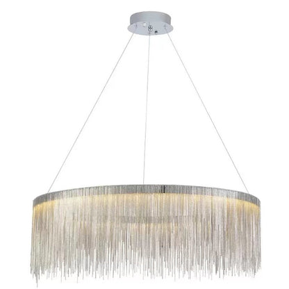Cadena Steel Tassel Light Fixture