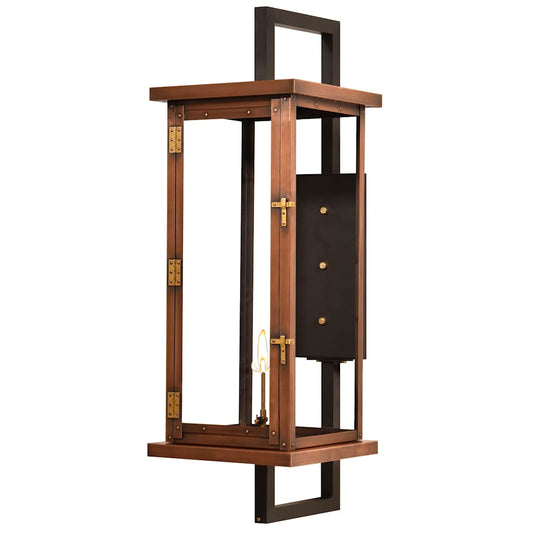 Navarrete 40" Tall Copper Natural Gas Outdoor Wall Sconce