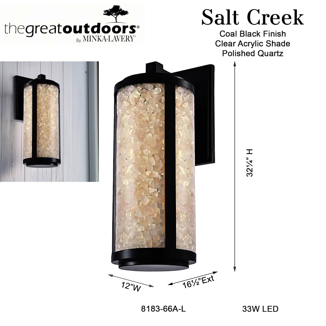 Salt Creek 32" Tall LED Outdoor Wall Sconce