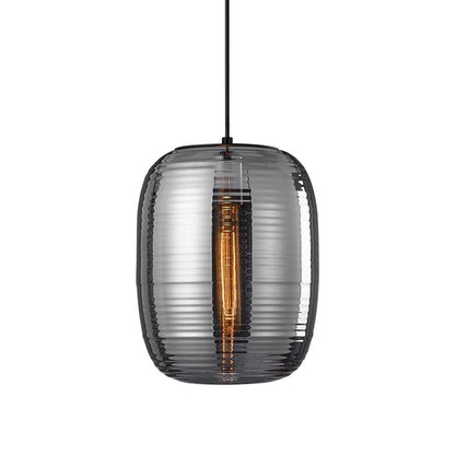 Lantern Shaped Electroplated Glass LED Modern Pendant Lighting Island Lights