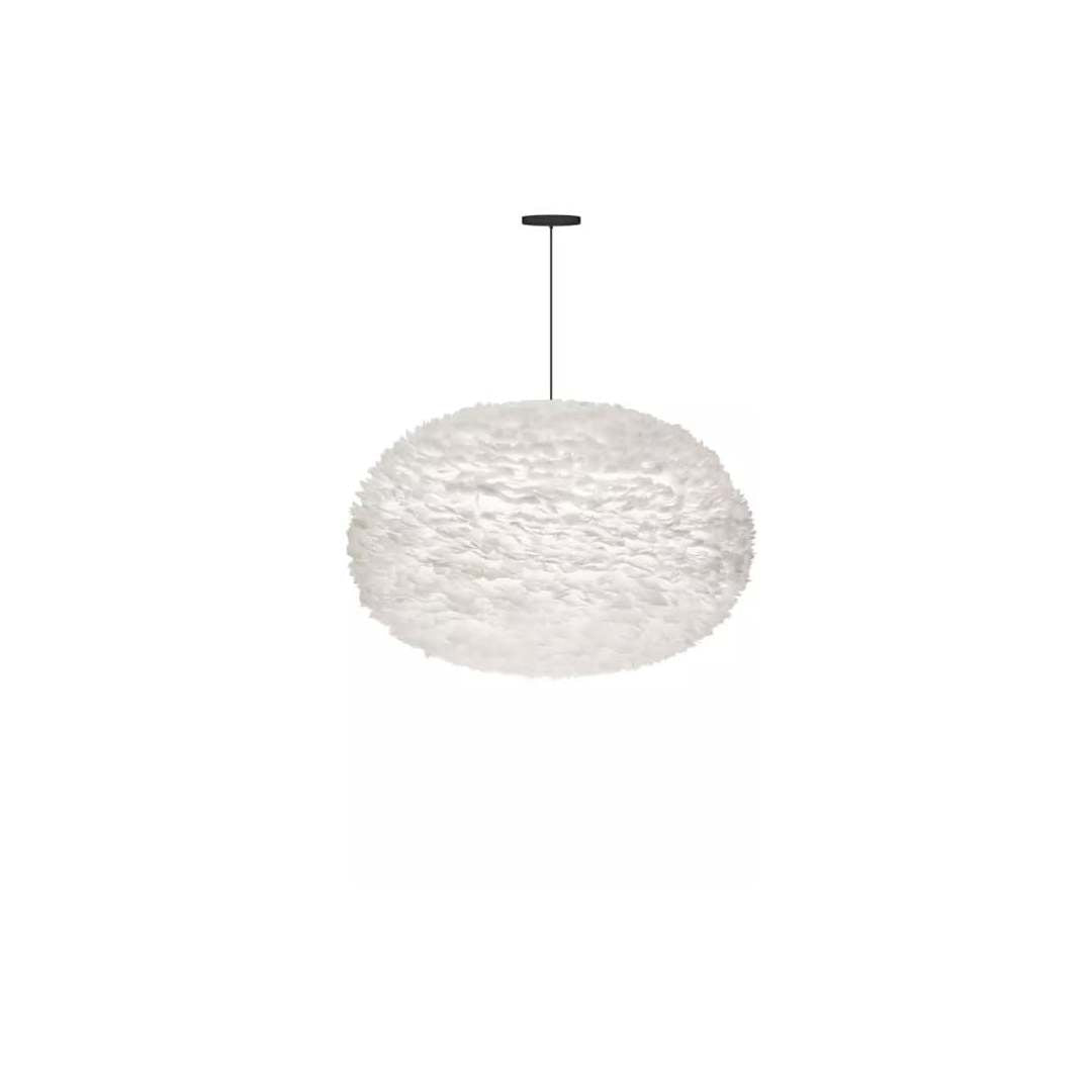 Eos 43" Feather Pendant in White