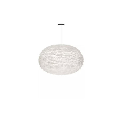Eos 43" Feather Pendant in White