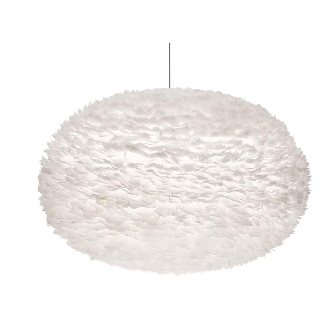 Eos 43" Feather Pendant in White