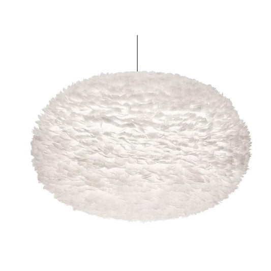 Eos 43" Feather Pendant in White