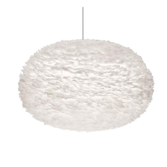 Eos 43" Feather Pendant in White