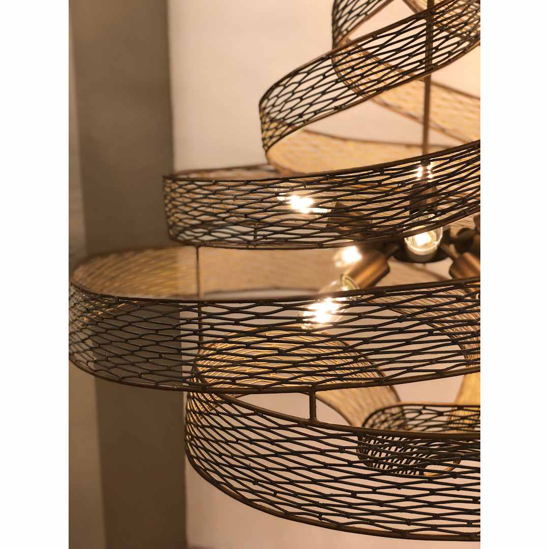 Flow 6 Light 26" Wide Abstract Chandelier