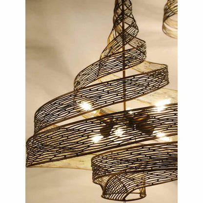 Flow 6 Light 26" Wide Abstract Chandelier
