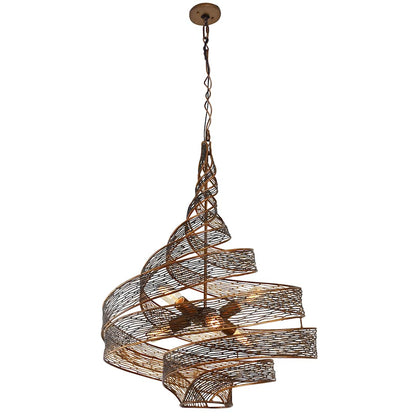 Flow 6 Light 26" Wide Abstract Chandelier