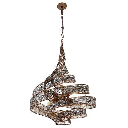 Flow 6 Light 26" Wide Abstract Chandelier