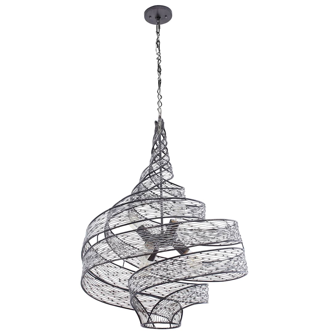 Flow 6 Light 26" Wide Abstract Chandelier