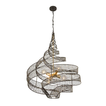 Flow 6 Light 26" Wide Abstract Chandelier
