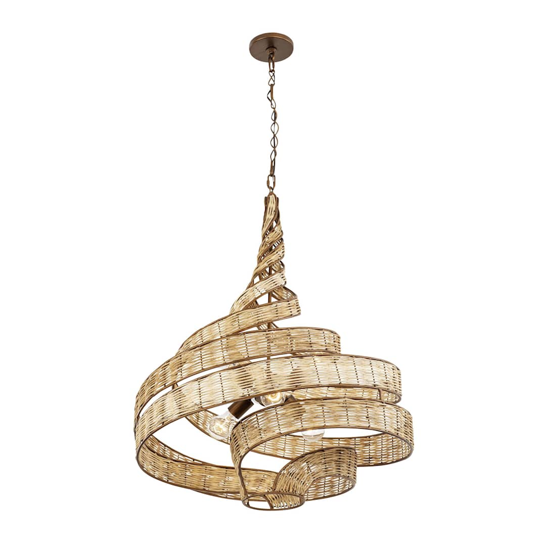 Flow 6 Light 26" Wide Abstract Chandelier