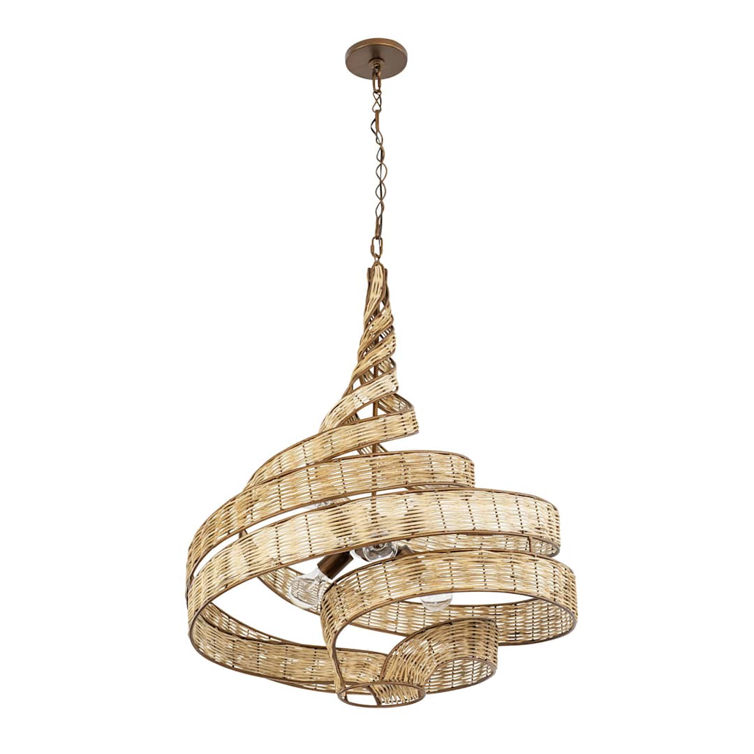 Flow 6 Light 26" Wide Abstract Chandelier