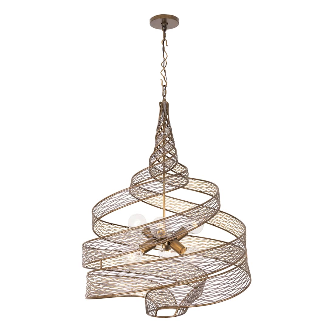 Flow 6 Light 26" Wide Abstract Chandelier