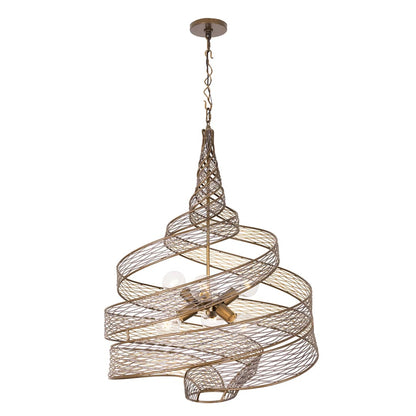 Flow 6 Light 26" Wide Abstract Chandelier