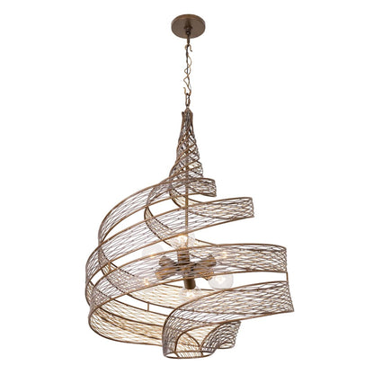 Flow 6 Light 26" Wide Abstract Chandelier