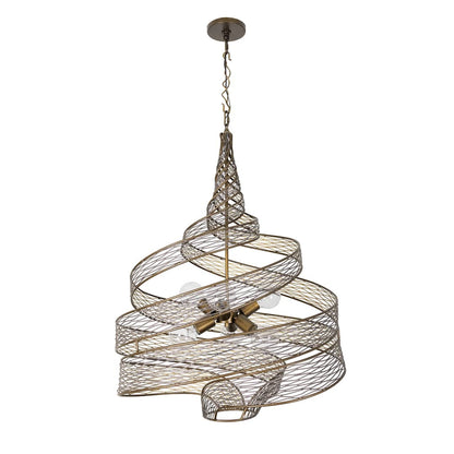 Flow 6 Light 26" Wide Abstract Chandelier