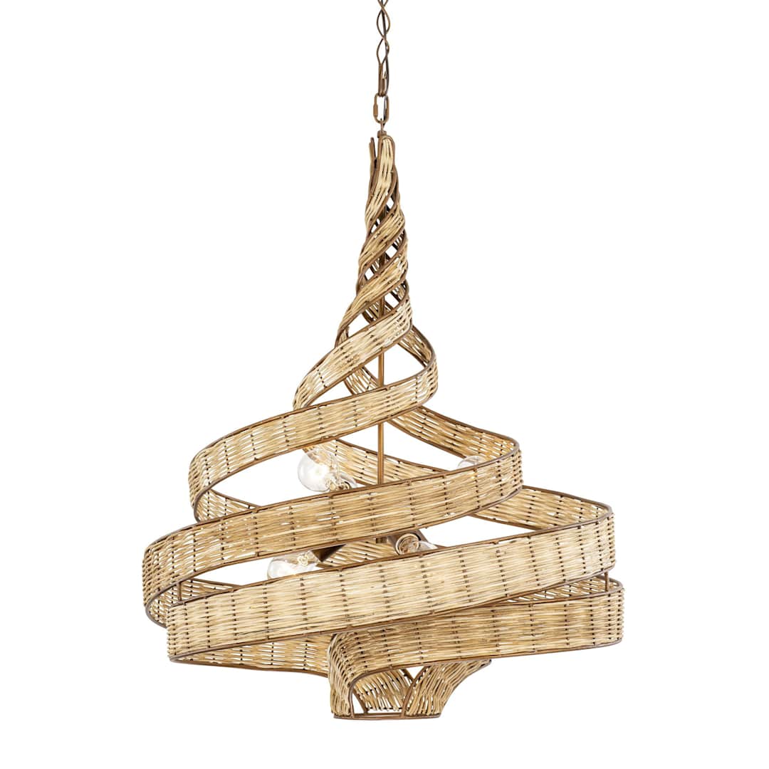 Flow 6 Light 26" Wide Abstract Chandelier