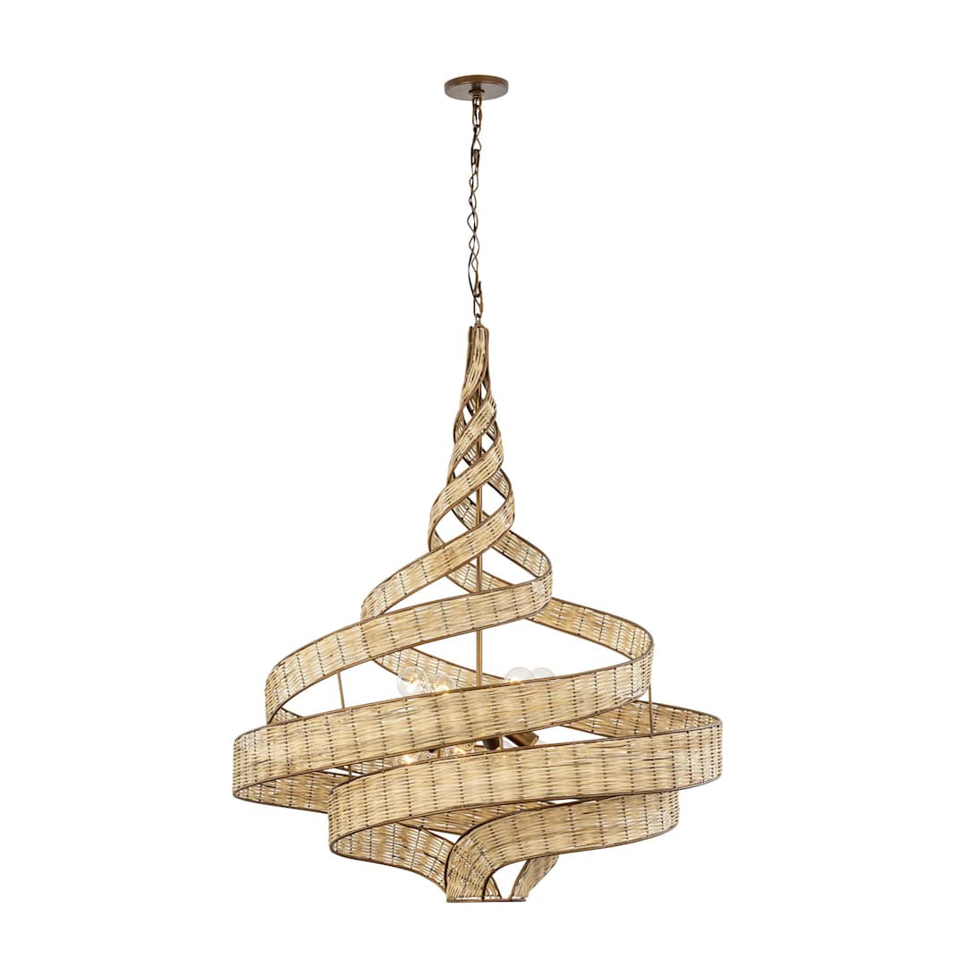 Flow 8 Light 36" Wide Abstract Chandelier