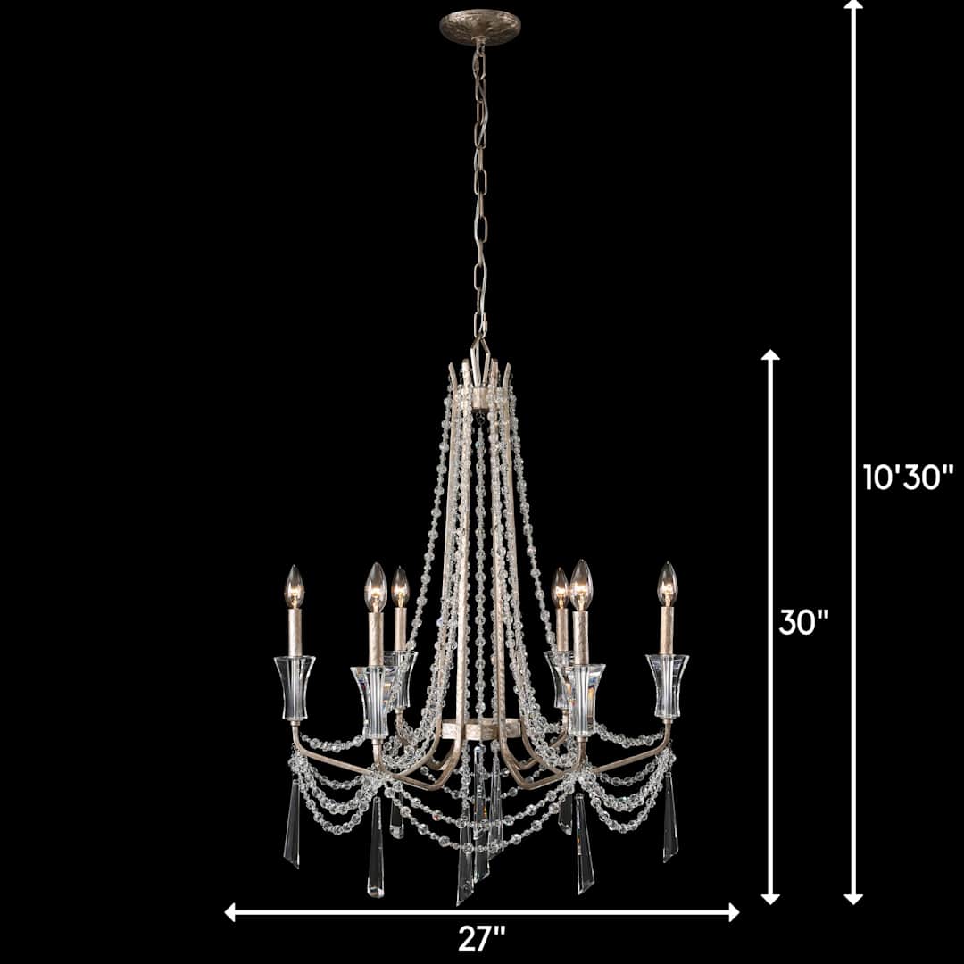 Barcelona 6 Light 27" Wide Crystal Chandelier