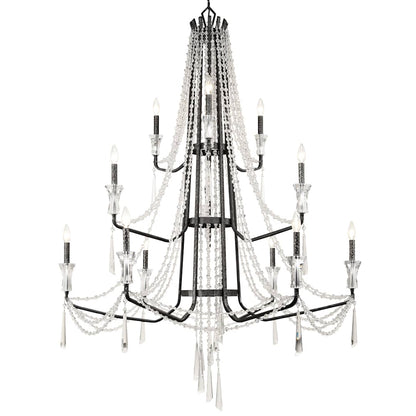 Barcelona 12 Light 44" Wide Crystal Chandelier