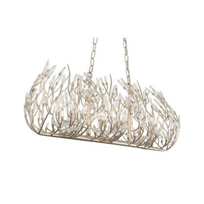 Bask 6 Light 36" Wide Crystal Linear Pendant