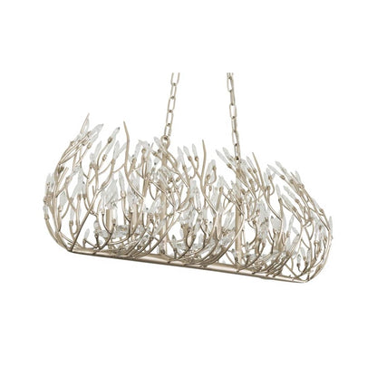 Bask 6 Light 36" Wide Crystal Linear Pendant