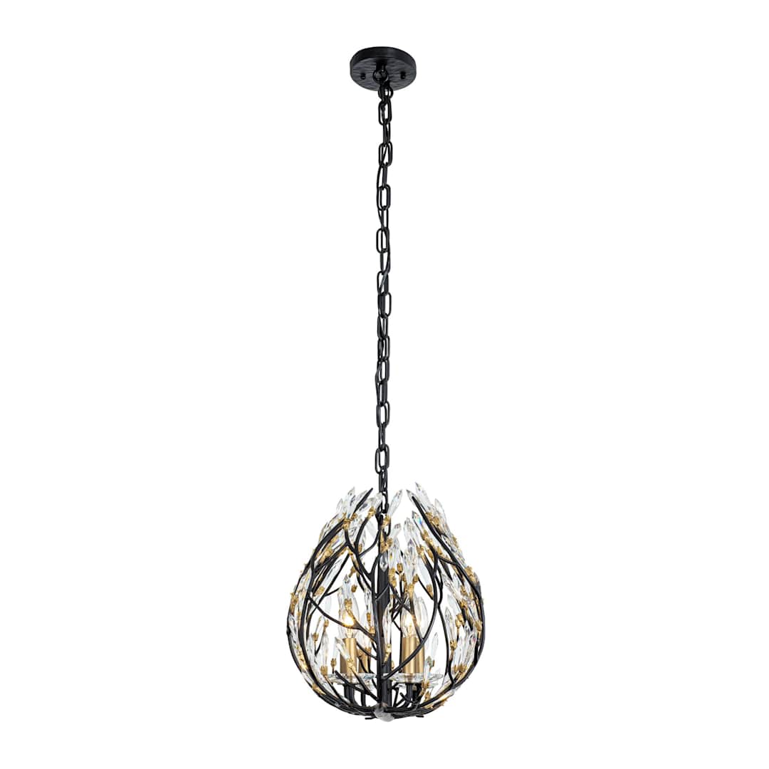 Bask 6 Light 36" Wide Crystal Linear Pendant