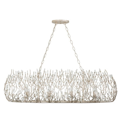 Bask 8 Light 48" Wide Crystal Linear Pendant