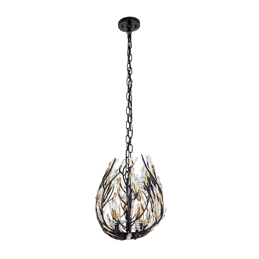 Bask 8 Light 48" Wide Crystal Linear Pendant