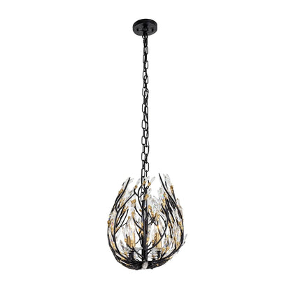 Bask 8 Light 48" Wide Crystal Linear Pendant