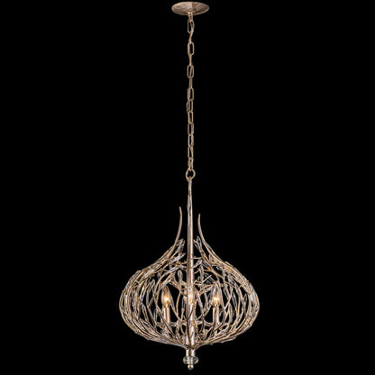 Bask 3 Light 18" Wide Crystal Pendant