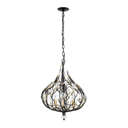 Bask 3 Light 18" Wide Crystal Pendant