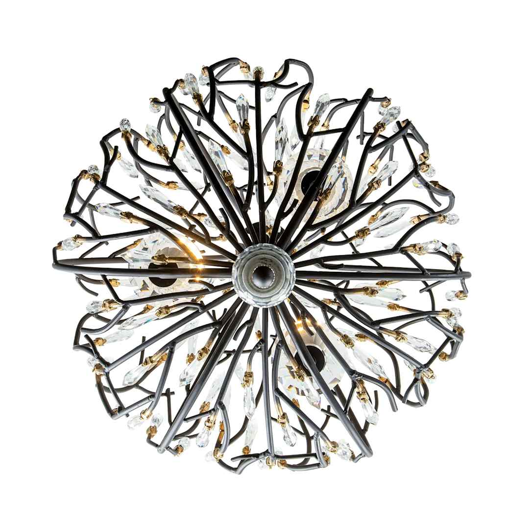 Bask 3 Light 18" Wide Crystal Pendant