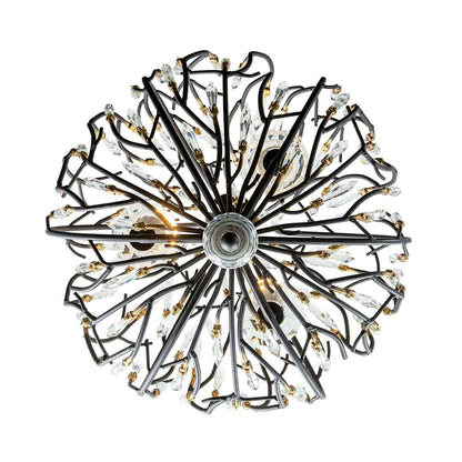 Bask 3 Light 18" Wide Crystal Pendant