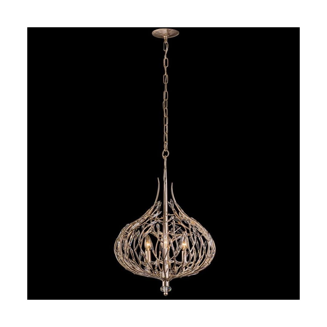 Bask 3 Light 18" Wide Crystal Pendant