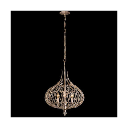 Bask 3 Light 18" Wide Crystal Pendant