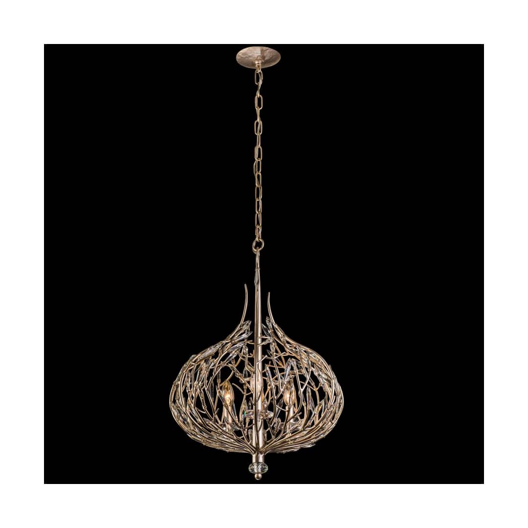 Bask 3 Light 18" Wide Crystal Pendant