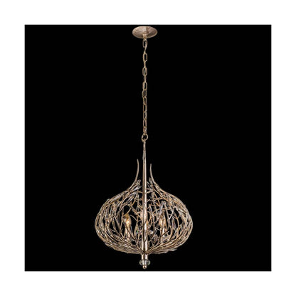 Bask 3 Light 18" Wide Crystal Pendant