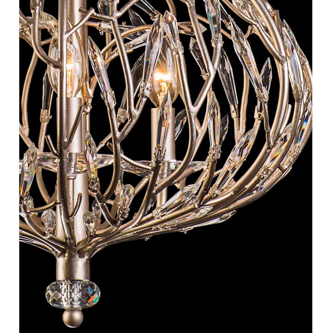 Bask 3 Light 18" Wide Crystal Pendant