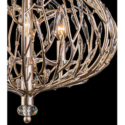 Bask 3 Light 18" Wide Crystal Pendant