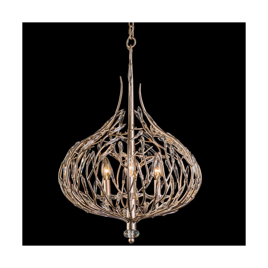Bask 3 Light 18" Wide Crystal Pendant