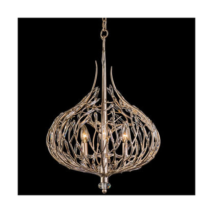 Bask 3 Light 18" Wide Crystal Pendant